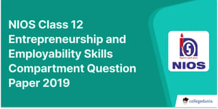 NIOS Class 12 Entrepreneurship and Employability Skills Compartment Question Paper 2019 with Answer Key